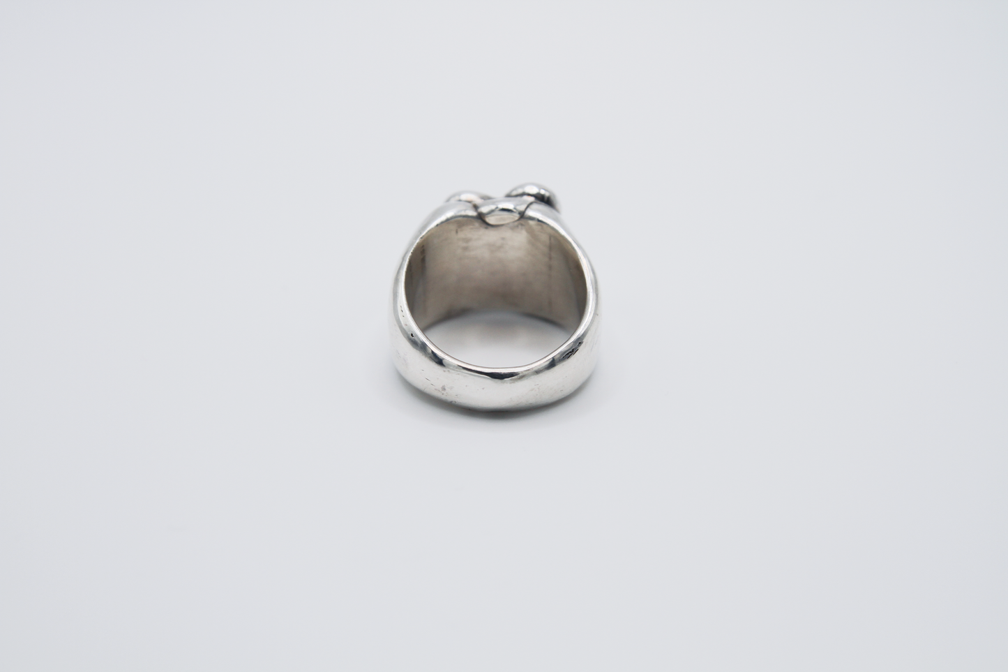 The Honey Sandwich Ring. 925 Solid Sterling Silver Chunky Ring hand made in the United Kingdom. This ring carries the design of a honey sandwich with sterling silver honey oozing out the sides. For all genders and ring sizes.